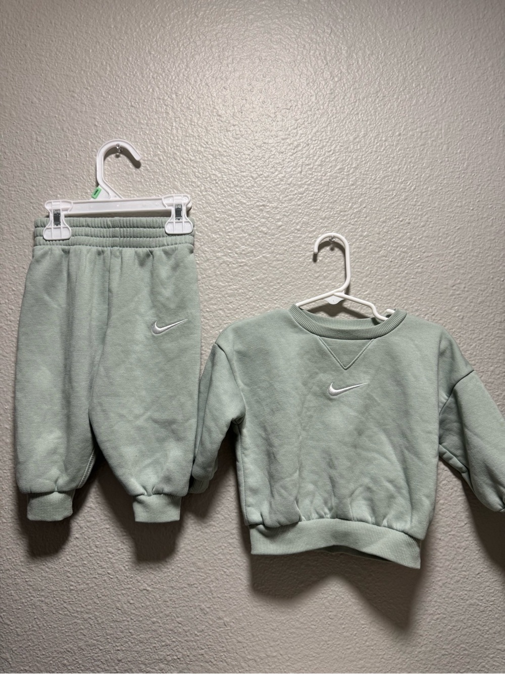 Nike Kids Mint Green Sweatshirt and Joggers Set